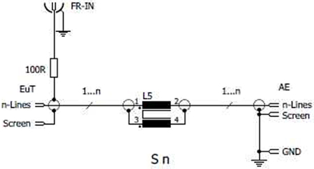 Fig. 4: principal circuitry CDN HDMI  - Schwarzbeck CDN HDMI Coupling Decoupling Network