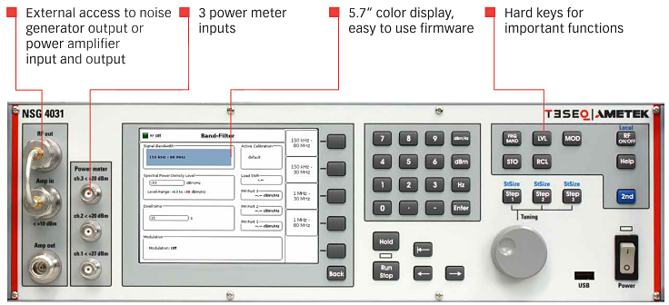 Front Panel Teseq NSG 4031