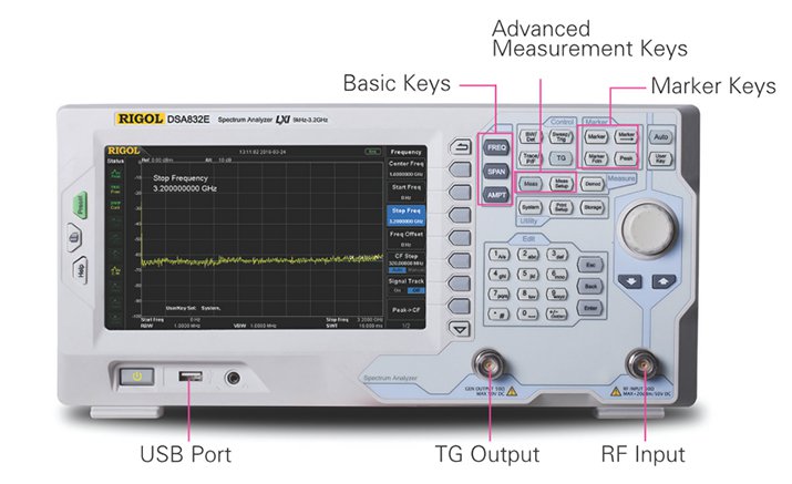 Rent Rigol DSA710 100kHz to 1GHz Spectrum Analyzer - The EMC Shop