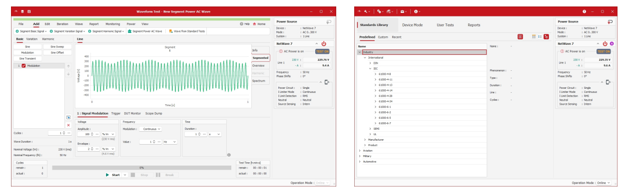 Software for EM Test NetWave 7.3