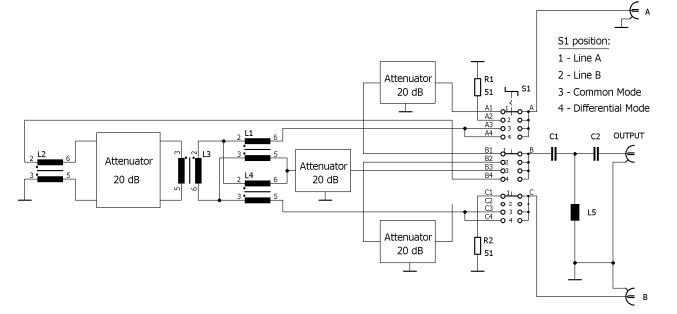 Fig. 2. Schematic Circuit Diagram of the CMDM 8700B