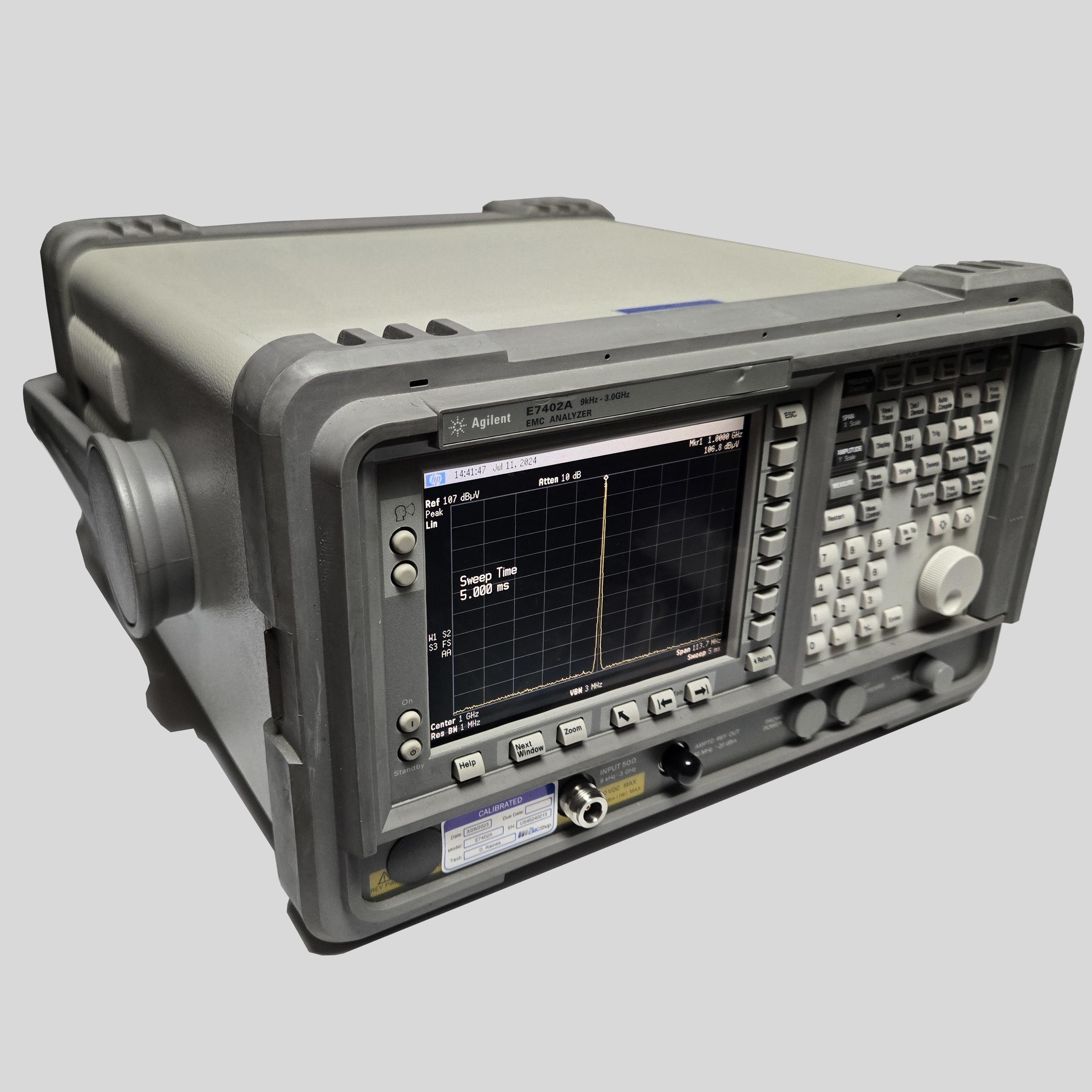 Rent Agilent E7402A EMI Analyzer w/ Built In Limits for FCC, IEC 