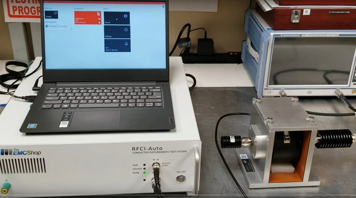 DO-160 Section 20 RF Conducted Susceptibility (CS) Test System