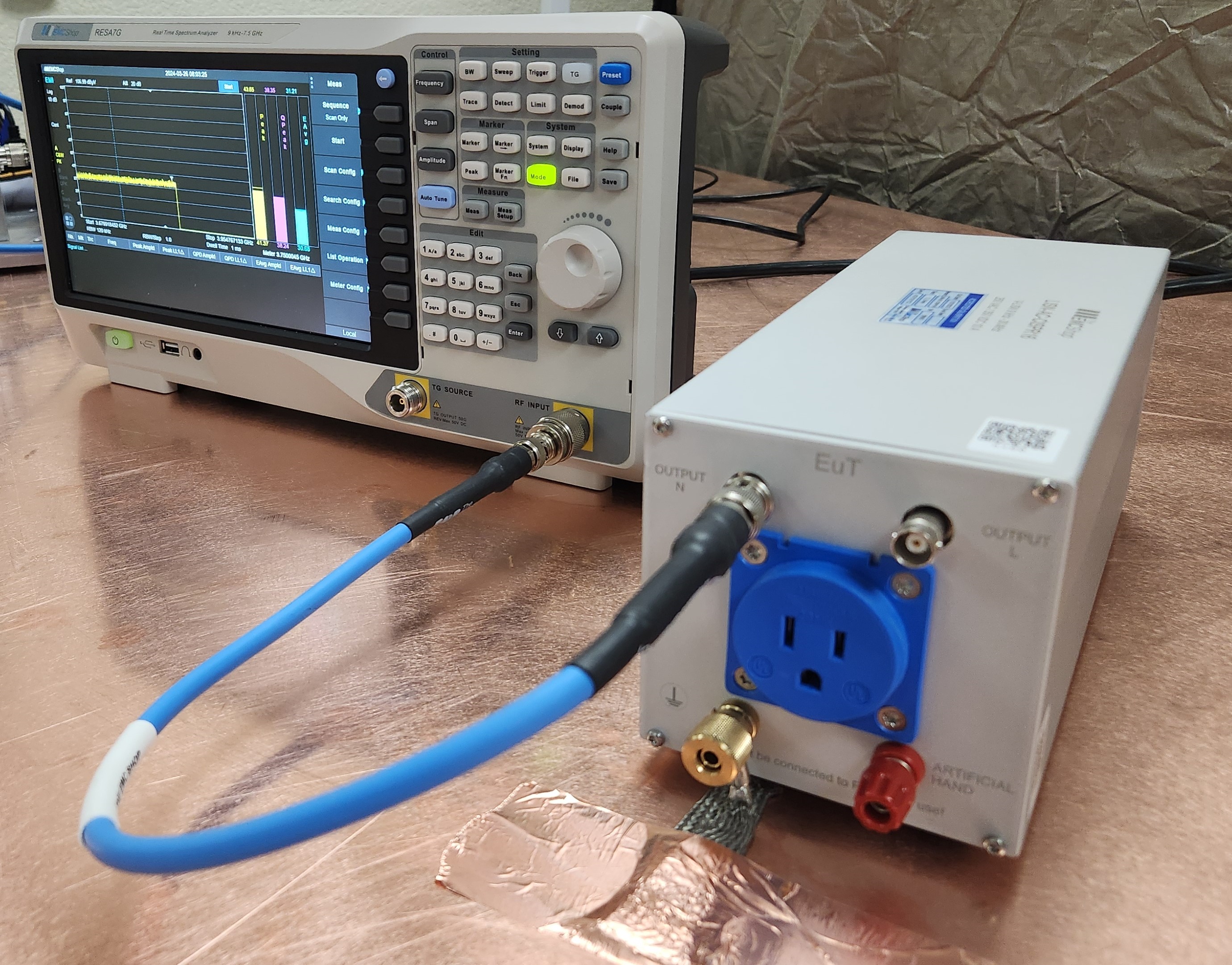 コンピュータ・IT EMI EMC compututional Conducted Emissions Test Setup