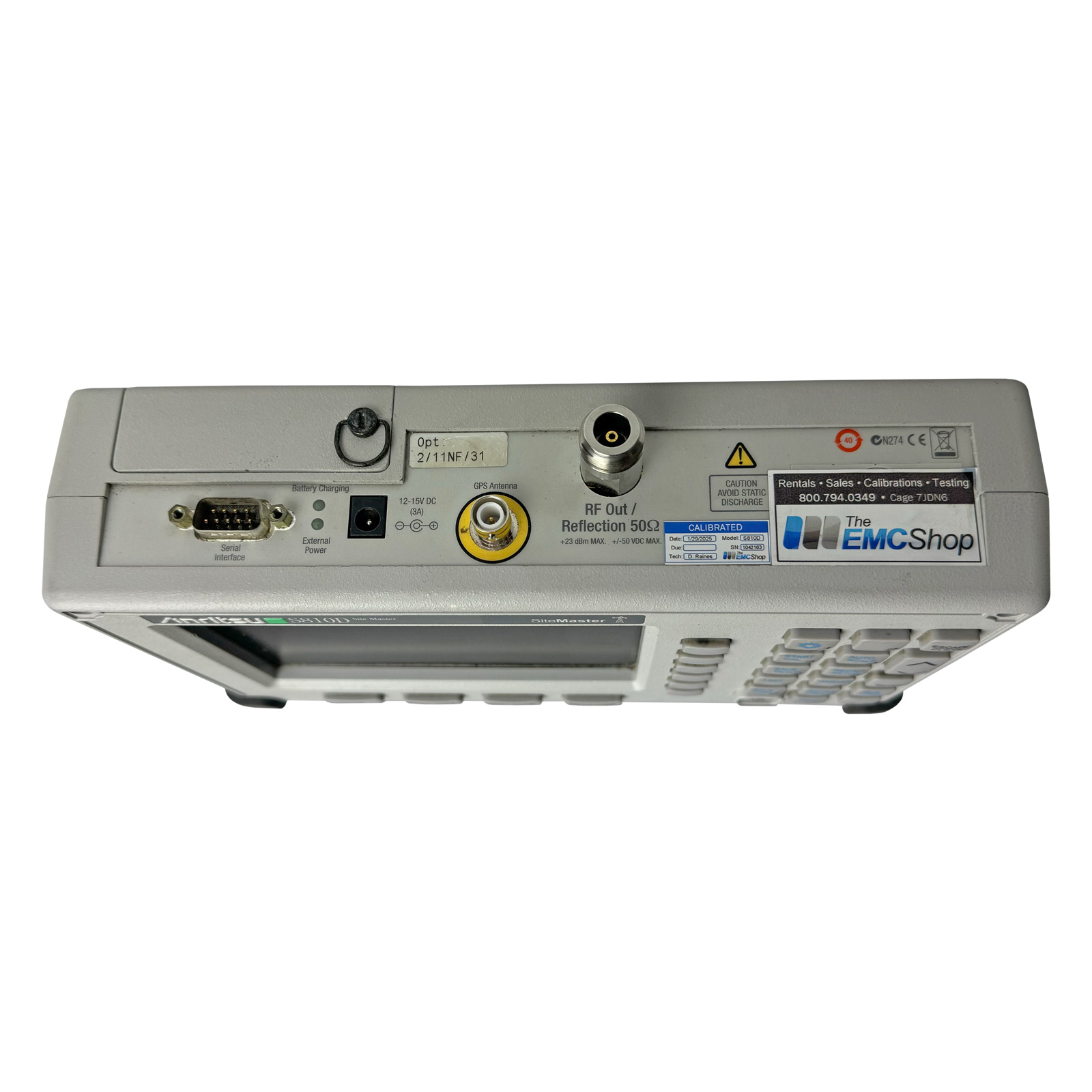Anritsu S810D SiteMaster Cable and Antenna Analyzer
