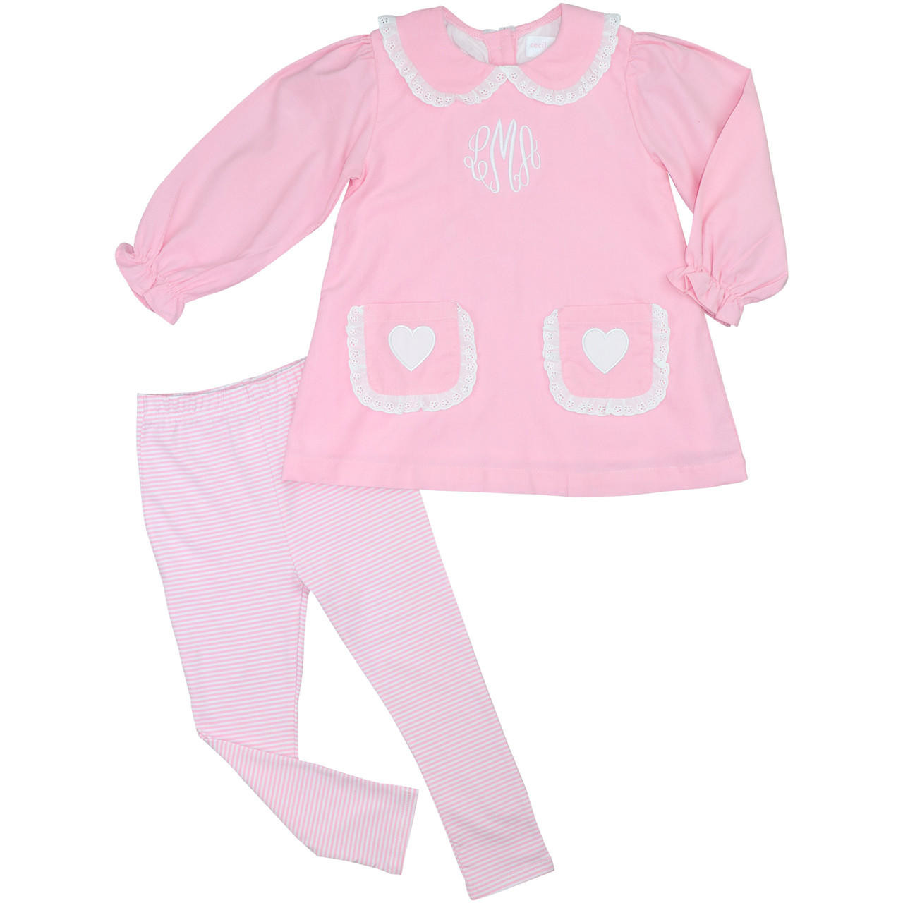 Cord Legging Cecil - Set Eyelet Heart Pink Pocket and Lou