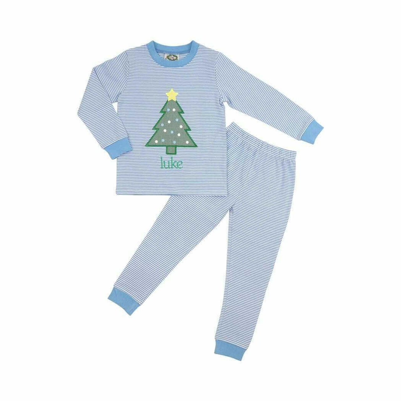 Pastel Knit Christmas Tree Pajamas