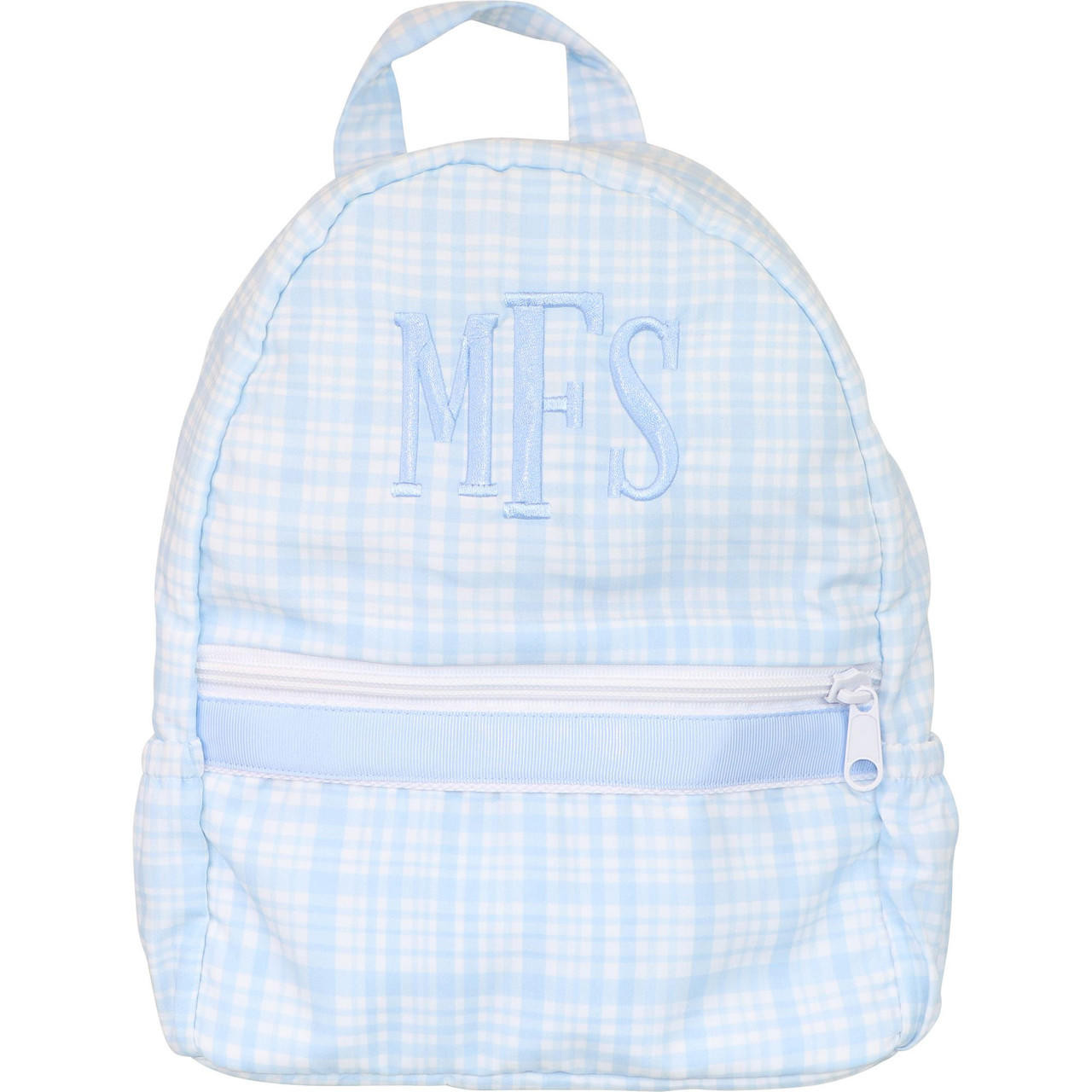 Blue Checkered Backpack 