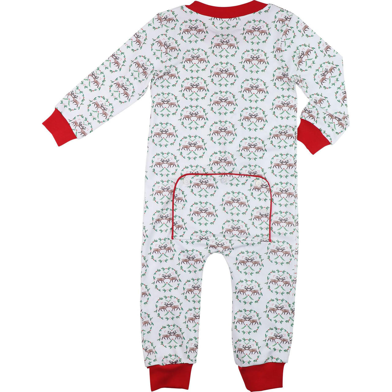 Cecil and Lou x Jordan Connelly - Green And Red Reindeer Knit