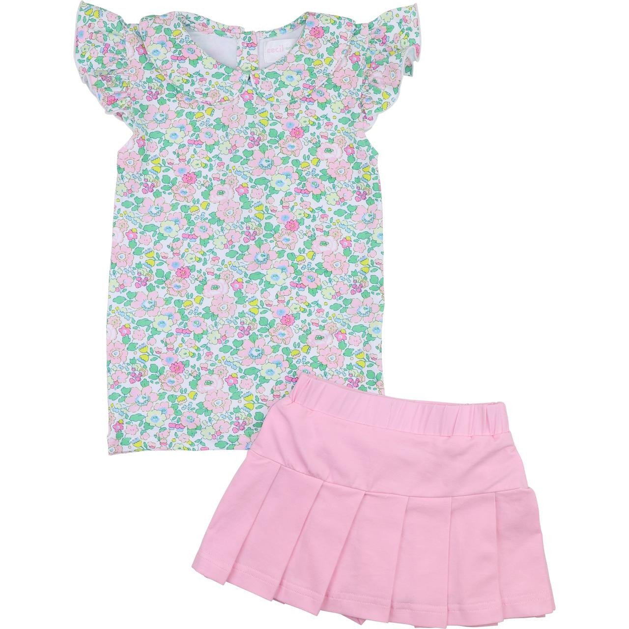 Eliza Pink Floral Mini Skirt – Beginning Boutique US