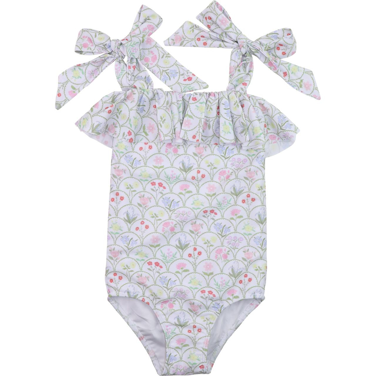 Garden Print Lycra Swimsuit - Cecil and Lou