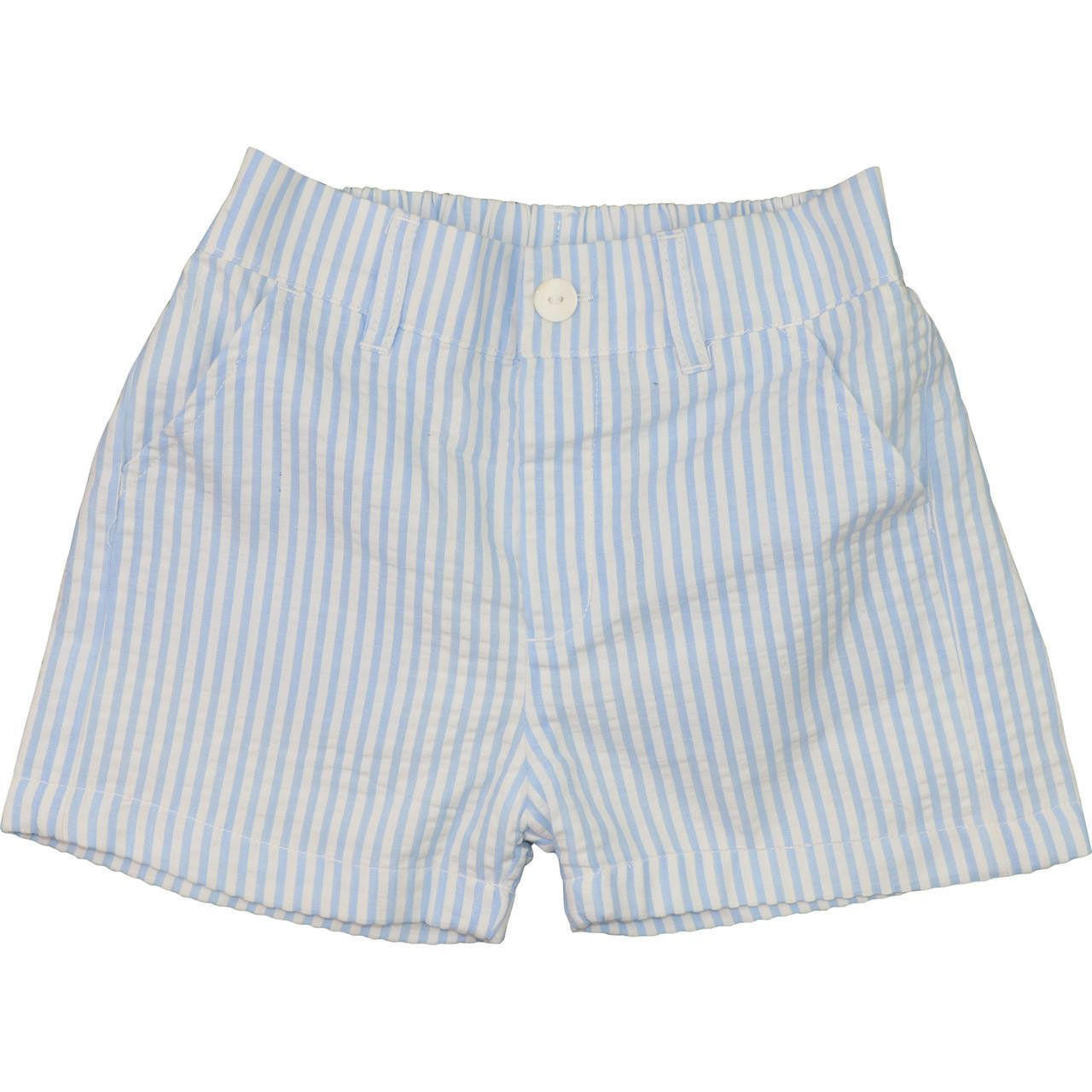 Siola check-print cotton shorts - Blue