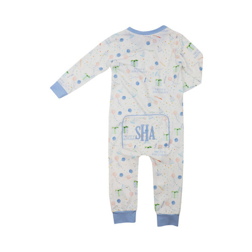 Boys Birthday Print Knit Pajamas