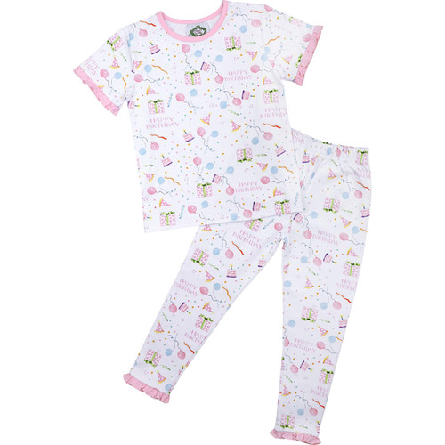 Personalised Pink Star Short Birthday Girls Pyjamas – Little Secrets  Clothing