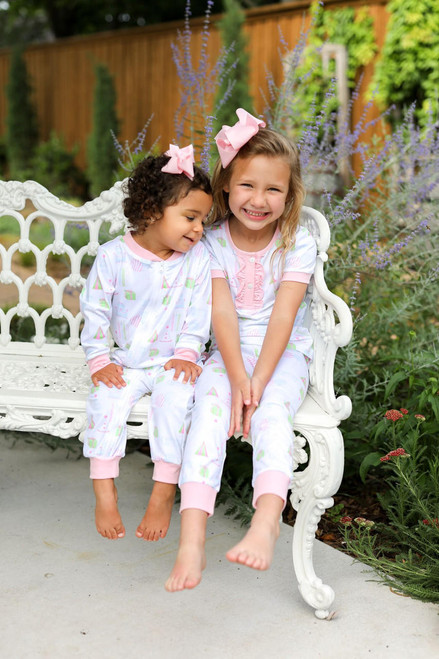 Pink Birthday Print Knit Pajamas - Cecil and Lou