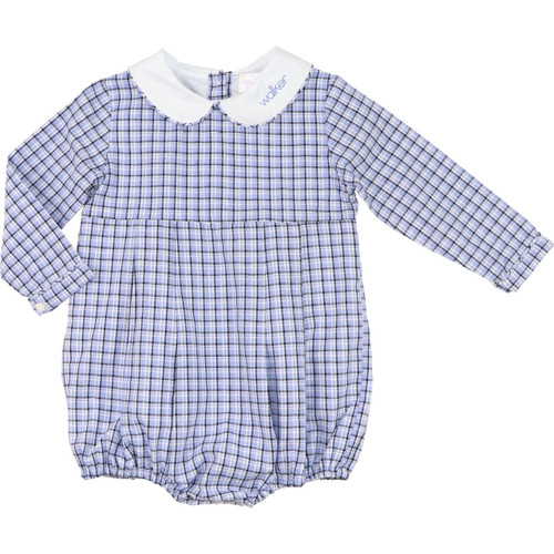 Blue And Green Windowpane Button Down Shirt - Shipping Mid October - Cecil  and Lou