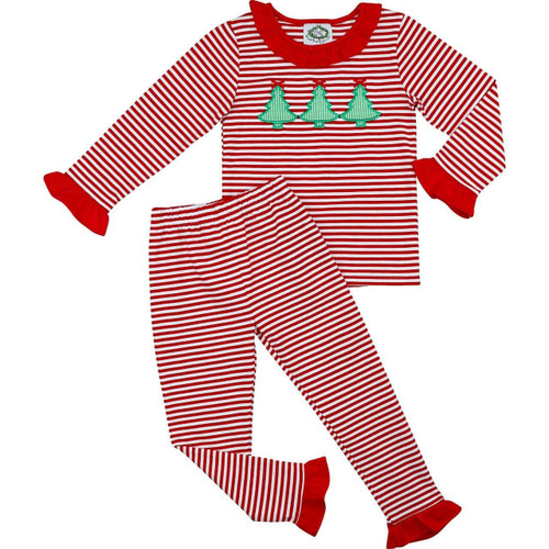 Pastel Knit Christmas Tree Pajamas