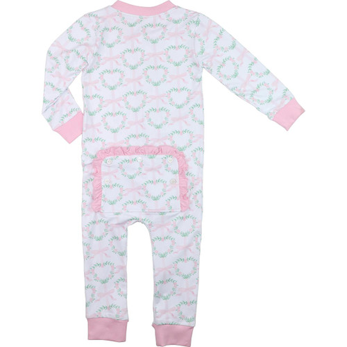 Pink Silk Bows Pajamas – Just For Babes