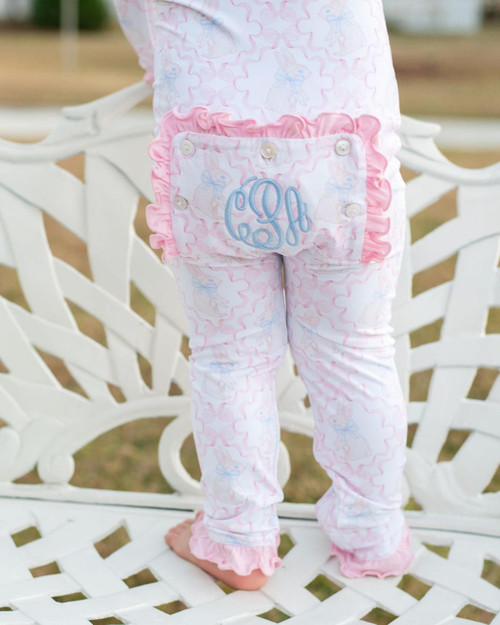 Pink Knit Birthday Zipper Pajamas