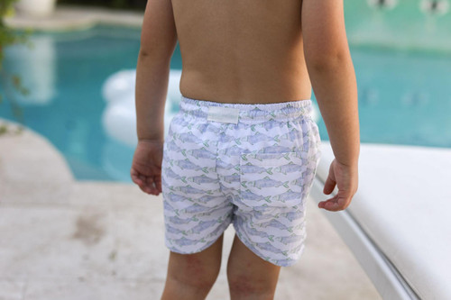 Printed swim trunks