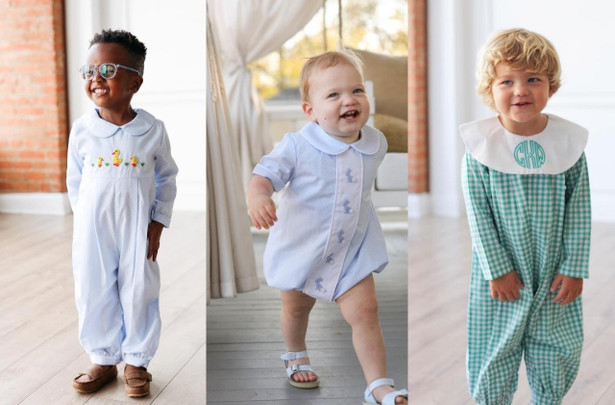 Smocked Baby Boy Clothing - Cecil and Lou