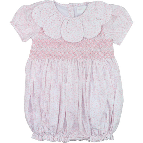 Pink Petite Floral Smocked Petal Bubble