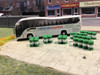 N Gauge Green and White Oil Barrels...32 pack