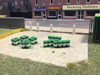N Gauge Green and White Oil Barrels...32 pack