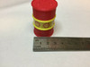 1/18 scale 3 D Printed Oil barrel (Red and Yellow)