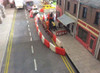 1/76  red & white water filled barriers x 10