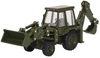 Oxford Diecast 1/76 1980s JCB 3CX backhoe. Army