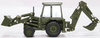 Oxford Diecast 1/76 1980s JCB 3CX backhoe. Army