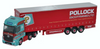 1:148 N Gauge Oxford Diecast Mercedes Actros Curtainside Pollock