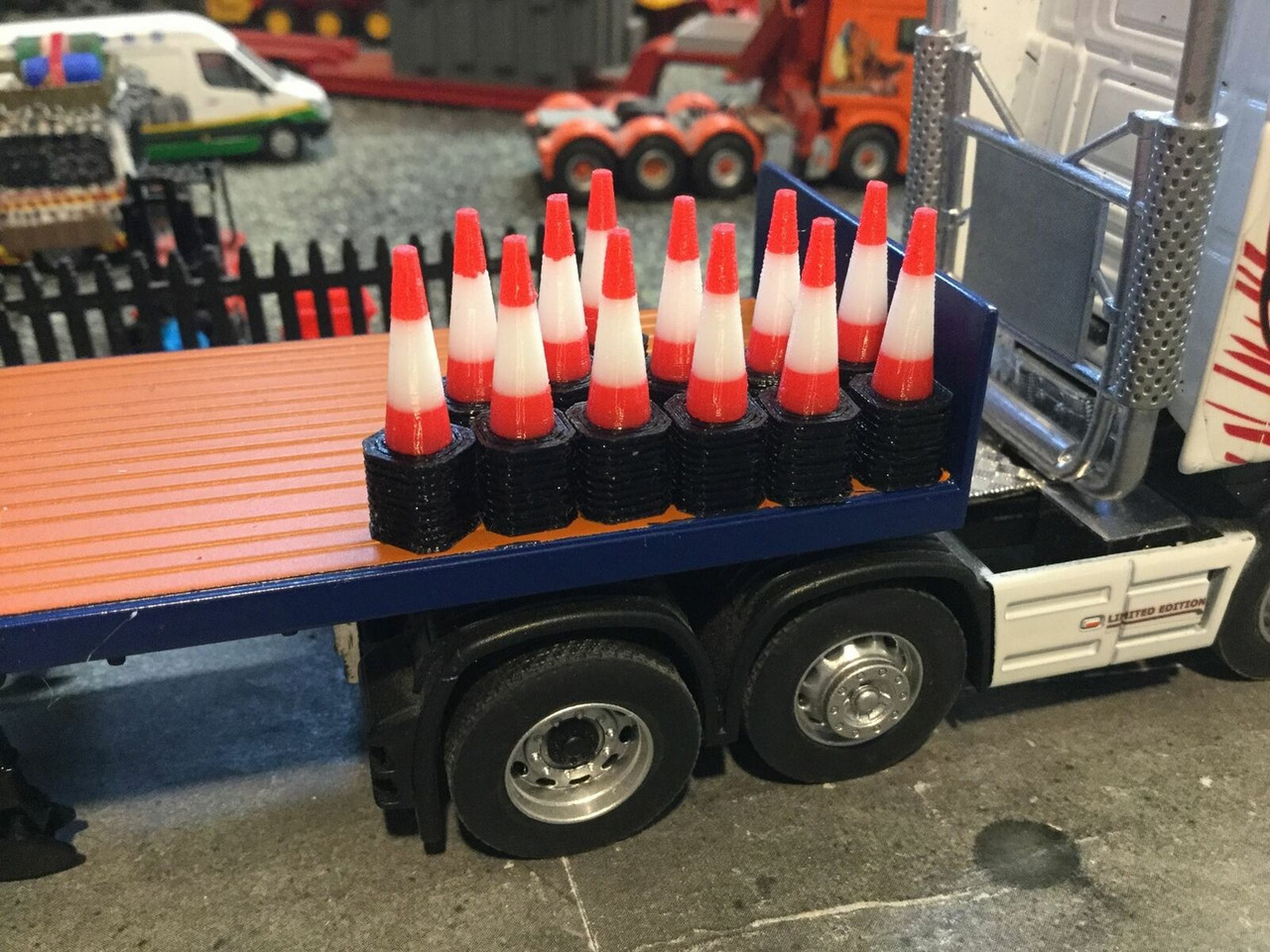 1/50  Stacked Traffic cones 12 in a pack