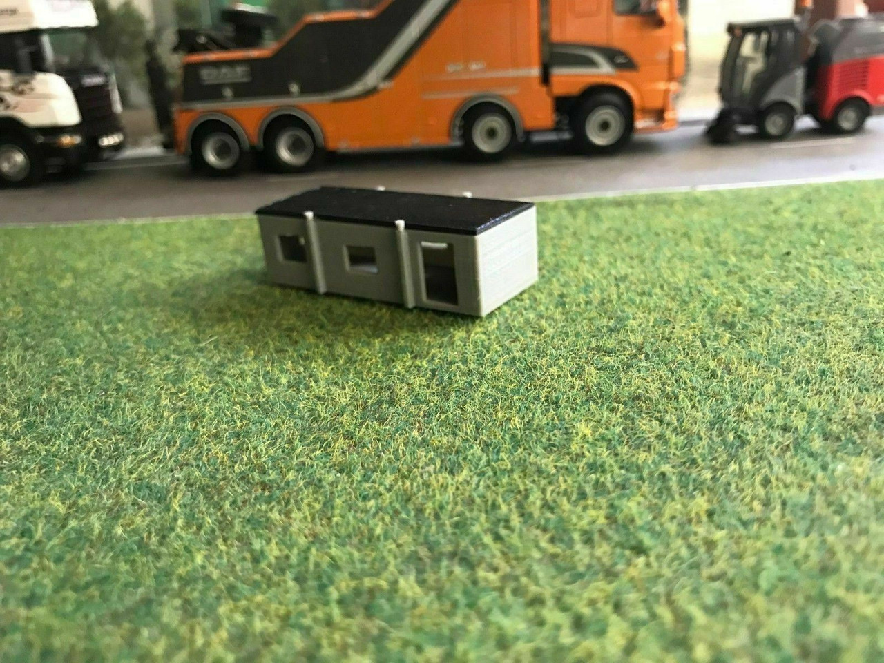 1.148, N Scale Portable Site Office - 2pk