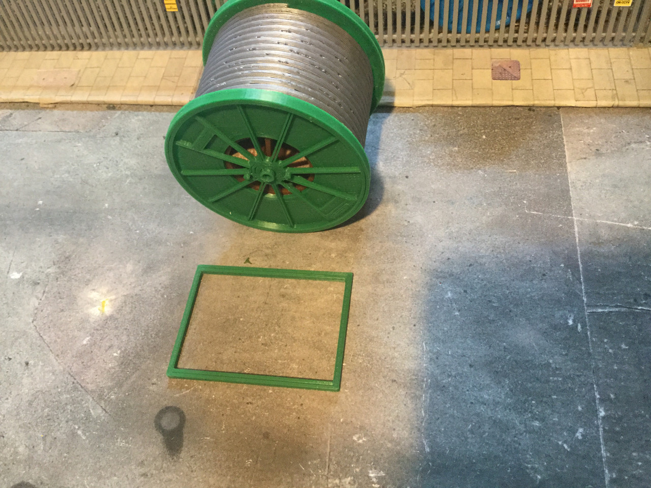 1x 1:76 scale 3D printed Large Coil Drum trailer load