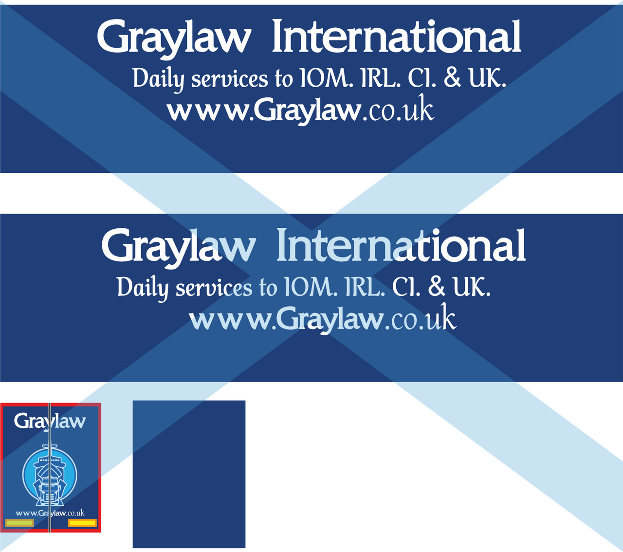 1:76 Graylaw international Cab and trailer decals