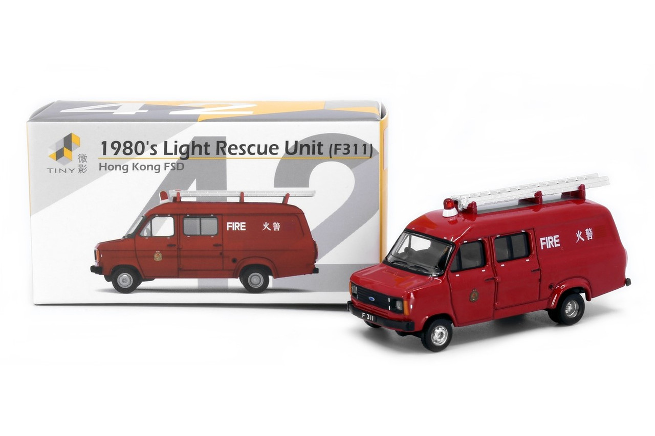 1:76 1980's HKFSD Light Rescue Unit (F311) Tiny Diecast