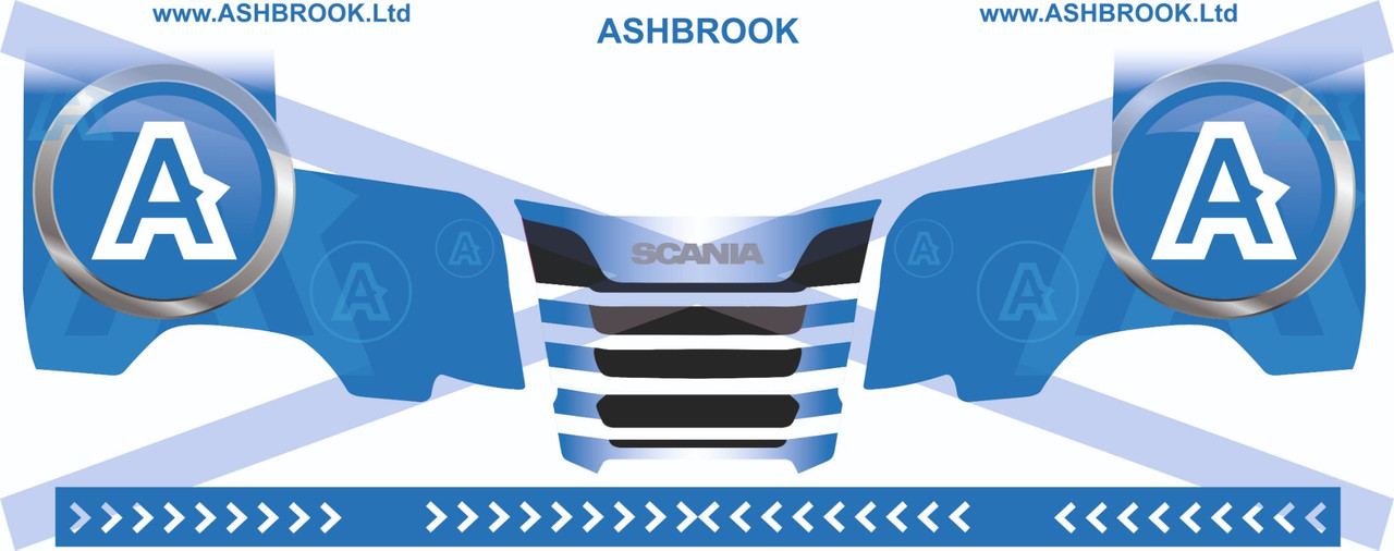 1:50 scale Ashbrook Decals for Next Gen Scania R series
