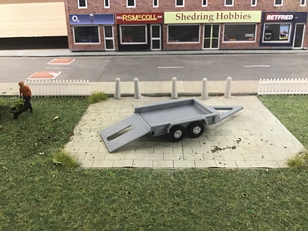 1/76 3D Printed Plant Trailer SR Hobbies