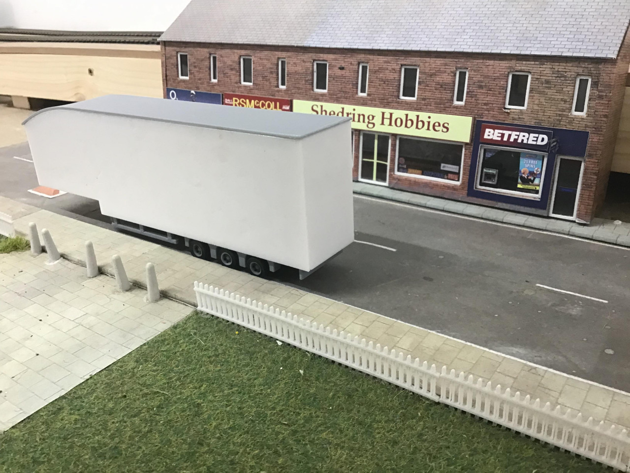 1/76 3D printed double deck trailer white suits Oxford Diecast