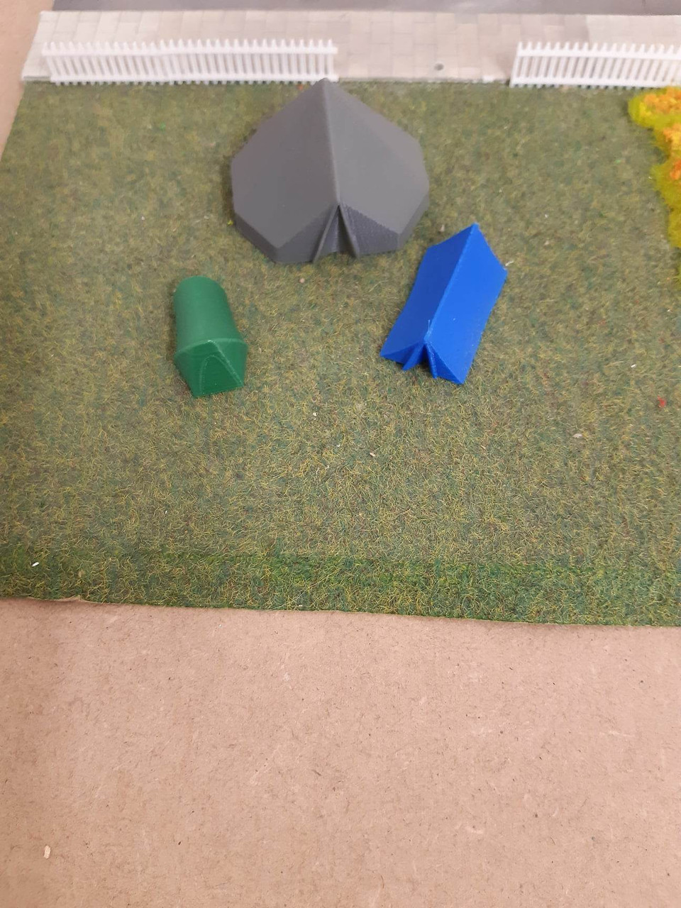 1:76 Camping tents 3 pack, 3d Printed ( Type 4)