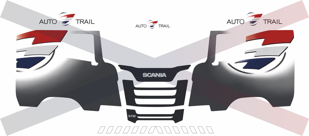 1:50 scale Auto trail S series Scania decals