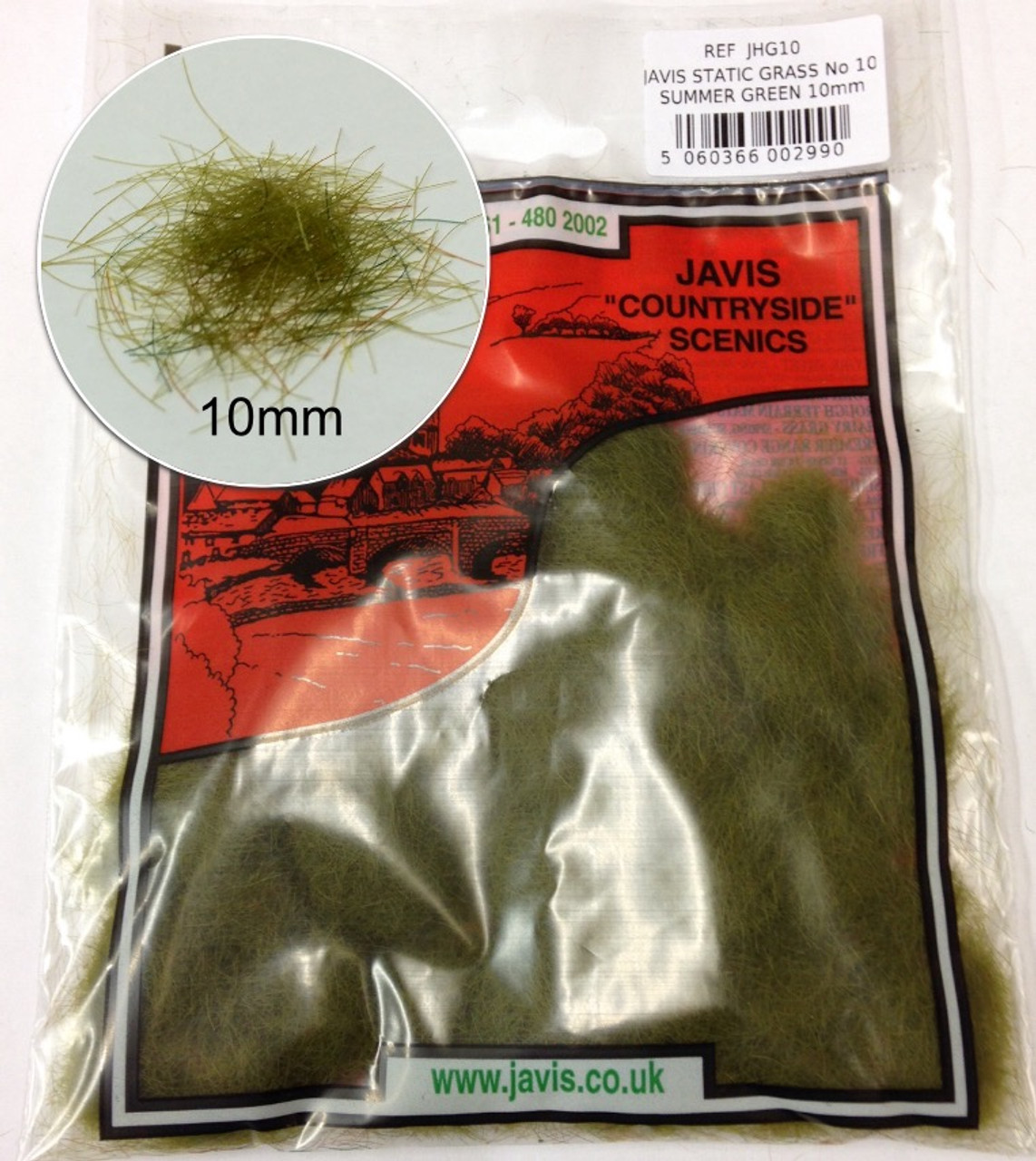 Javis JHG10 10mm Static Grass Summer Green