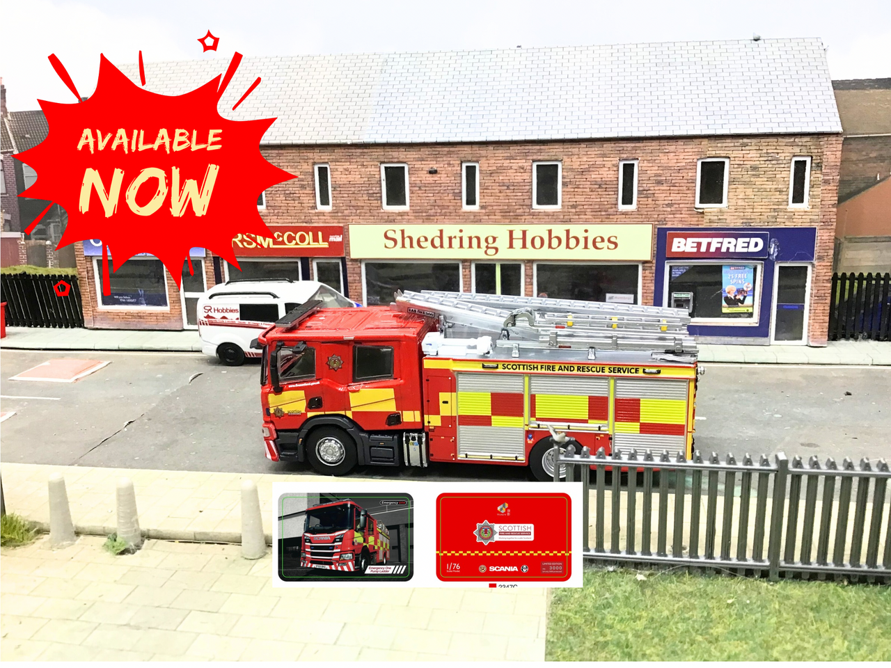 1/76 Scania New Gen Emergency One Pump Ladder - Scottish Fire & Rescue