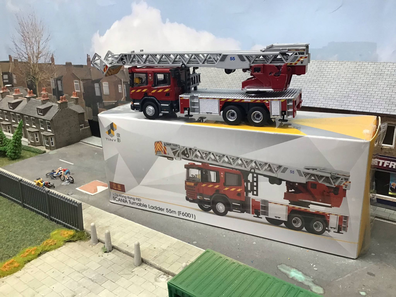 1/76 Tiny Diecast Scania Turntable Ladder 55M HKFSD (F6001)