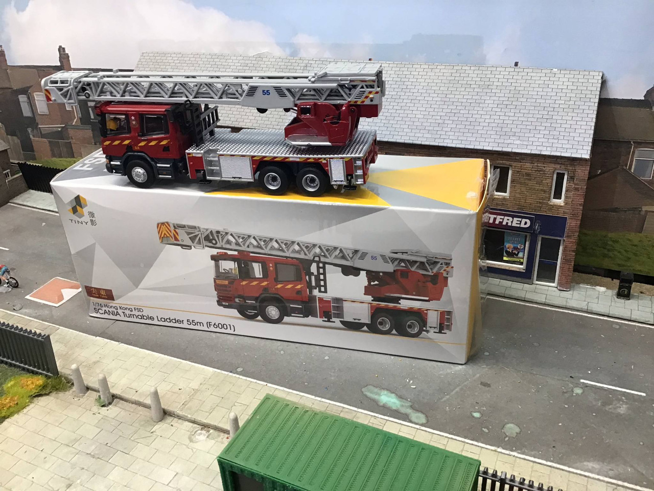 1/76 Tiny Diecast Scania Turntable Ladder 55M HKFSD (F6001)