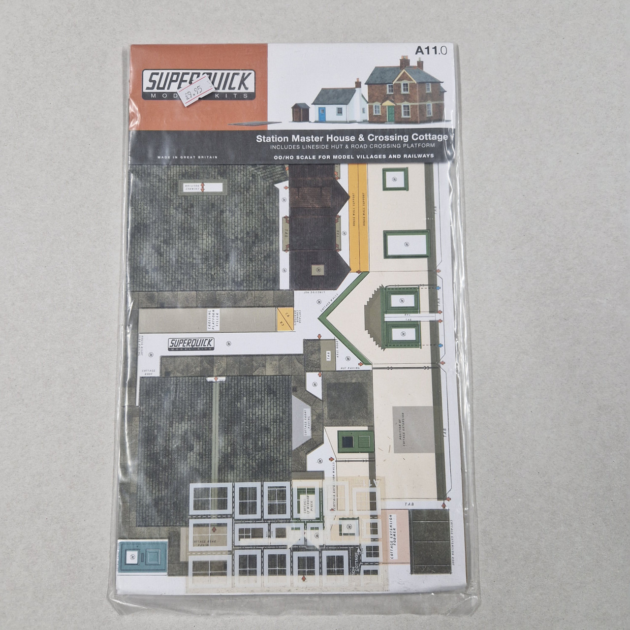 1-76 00 Gauge Station masters house (superquick card kit)