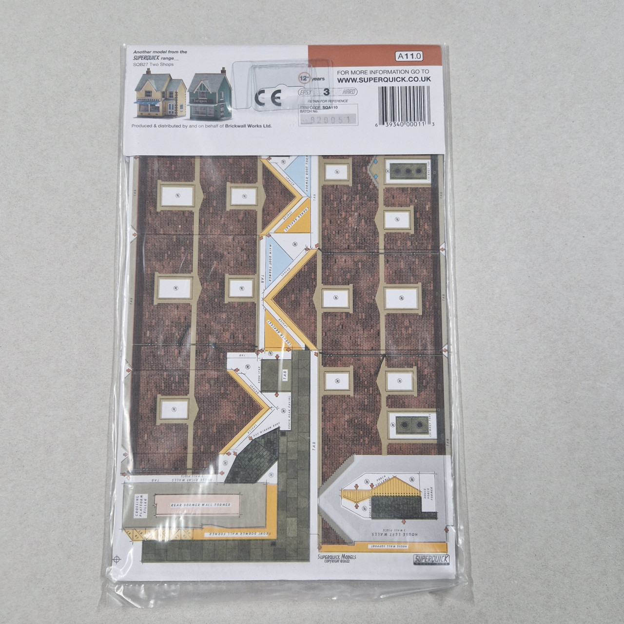 1-76 00 Gauge Station masters house (superquick card kit)