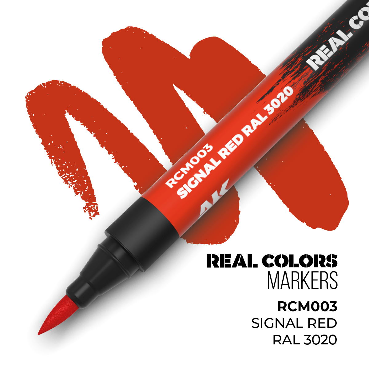 AK Real colour marker (Signal Red)